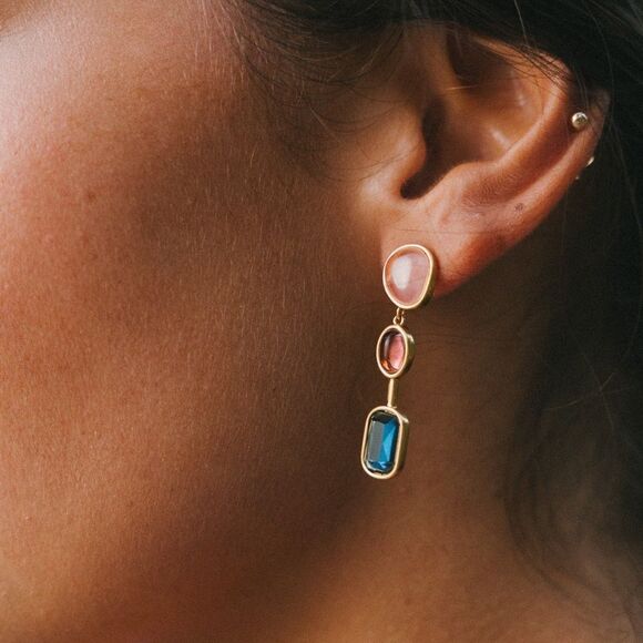 Bohemian drop earrings A164 - Picture 1 of 6